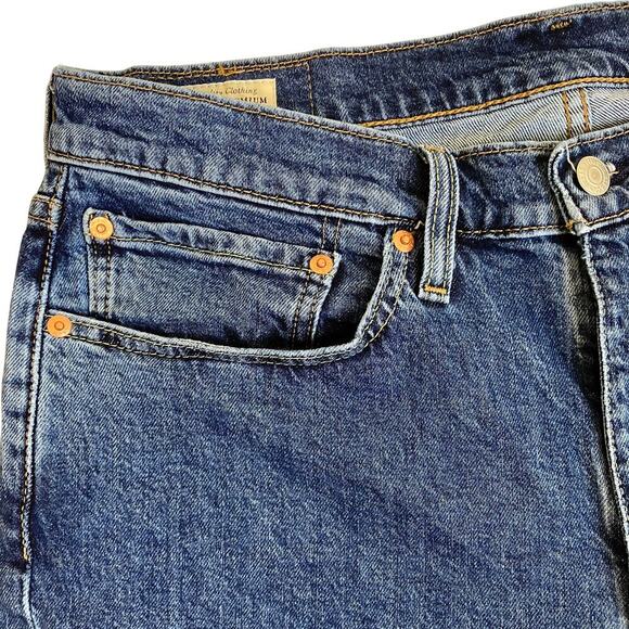 Levi’s Premium 514 Mens 34x32 Mid Wash Straight Leg Jeans Casual Classic - Picture 4 of 16
